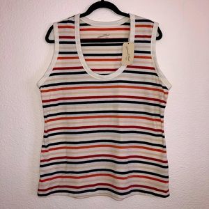 Retro stripe tank top 🦓